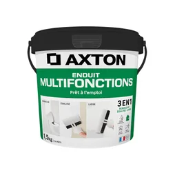 Enduit multifonction en pâte Prêt à l'emploi AXTON blanc 1.5 kg