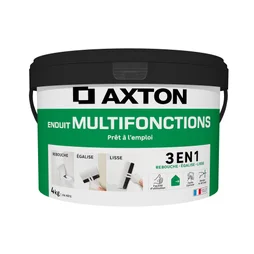 Enduit multifonction en pâte Prêt à l'emploi AXTON blanc 4 kg