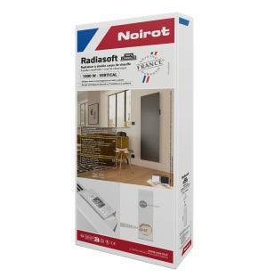 Radiateur électrique connecté DSC 1000 W NOIROT Radiasoft vertical blanc