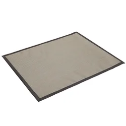 Tapis noir rectangulaire, l.100 x L.120 cm Diam.0