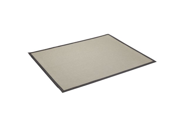 Tapis rectangulaire extérieur, l.120 x L.150 cm, noir