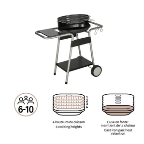 Barbecue charbon de bois, NATERIAL Darius