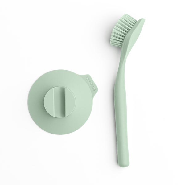 Brosse à vaiselle avec ventouse brabantia vert