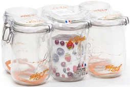 Lot de 6 bocaux, LE PARFAIT, 1L