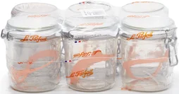 Lot de 6 terrines  lps 750g diam. 100