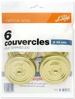 Couvercle terrine Familia Wiss Le Parfait D82 sac 6