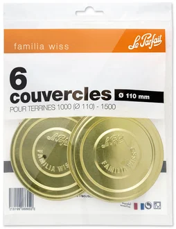 Couvercle terrine Familia Wiss Le Parfait D110 sac 6