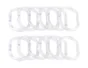 Lot de 12 anneaux transparents SENSEA
