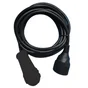 Rallonge electrique menager avec terre HO5VVF, noir, 6m, Lexman
