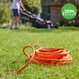 Rallonge électrique de jardin sans terre HO5VVF, orange, 20 m, Lexman