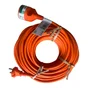 Rallonge électrique de jardin sans terre HO5VVF, orange, 20 m, Lexman