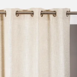 Rideau tamisant, Alan, beige H.260 x l.140 cm