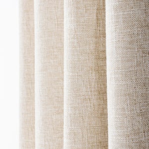 Rideau tamisant, Alan, beige H.260 x l.140 cm