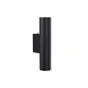 Applique Figura, 2xGU10, design noir LUSSIOL