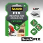 Double face extérieur 1,5m x 19mm Fix 3M gris