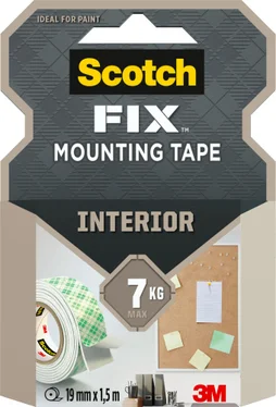 Double face intérieur 1,5m x 19mm Fix 3M blanc