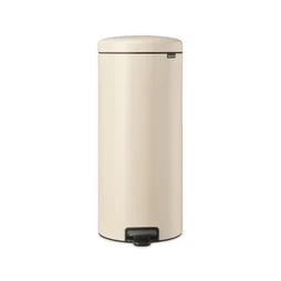 Poubelle de cuisine à pédale, 30 litres, beige