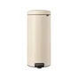 Poubelle de cuisine à pédale, 30 litres, beige