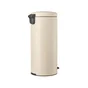 Poubelle de cuisine à pédale, 30 litres, beige