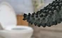 Pot avec brosse WC integree noir Bbb la brosse BIOM PARIS