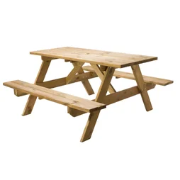 Table pic nic rectangulaire, rectangulaire, bois 150x66x75 NATERIAL
