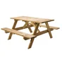 Table pic nic rectangulaire, rectangulaire, bois 150x66x75 NATERIAL
