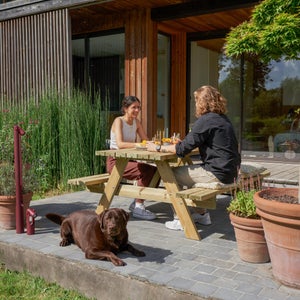 Table pic nic rectangulaire, rectangulaire, bois 150x66x75 NATERIAL