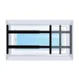 Grille de défense télescopique, AFBAT, 2 barreaux 55 cm à 103 cm, acier peint noir