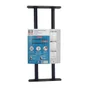Grille de défense télescopique, AFBAT, 2 barreaux 55 cm à 103 cm, acier peint noir