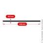 Tube diam.12 mm pour grille défense télescopique, AFBAT, L 1.03 m, acier peint noir