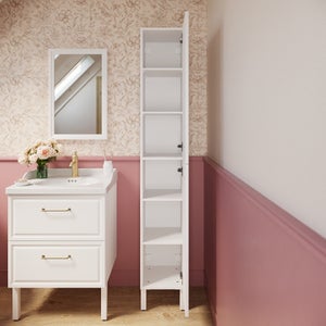 Colonne 2 pieds l.30 x H.187.5 x P.35 cm blanc Charm