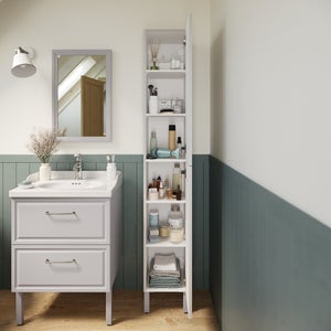 Colonne 2 pieds l.30 x H.187.5 x P.35 cm gris Charm