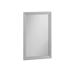 Miroir encadré l.45 x H.70 cm, gris, SENSEA Charm
