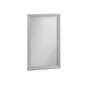 Miroir encadré l.45 x H.70 cm, gris, SENSEA Charm