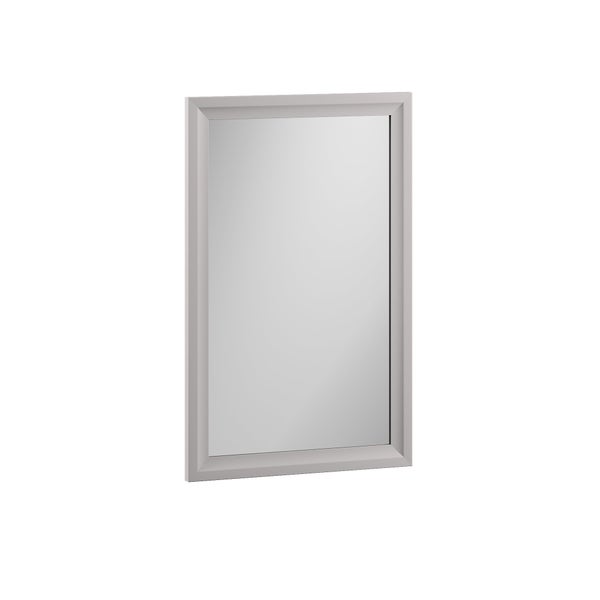Miroir encadré l.45 x H.70 cm, gris, SENSEA Charm