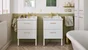 Meuble sous-vasque 2t l.60 x H.57 x P.48.1 cm blanc Charm