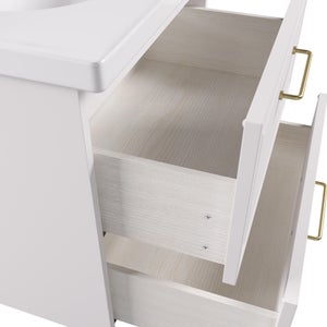 Meuble sous-vasque 2t l.60 x H.57 x P.48.1 cm blanc Charm