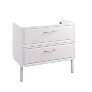 Meuble sous-vasque 2t l.90 x H.57 x P.48.1 cm blanc Charm