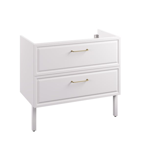 Meuble sous-vasque 2t l.90 x H.57 x P.48.1 cm blanc Charm
