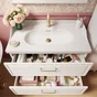 Meuble sous-vasque 2t l.90 x H.57 x P.48.1 cm blanc Charm