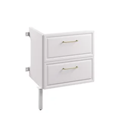 Rallonge pour meuble sous-vasque 2t l.60 x H.82.2 x P.48.1 cm blanc Charm