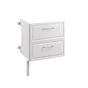 Rallonge pour meuble sous-vasque 2t l.60 x H.82.2 x P.48.1 cm blanc Charm
