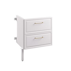 Rallonge pour meuble sous-vasque 2t l.60 x H.82.2 x P.48.1 cm blanc Charm