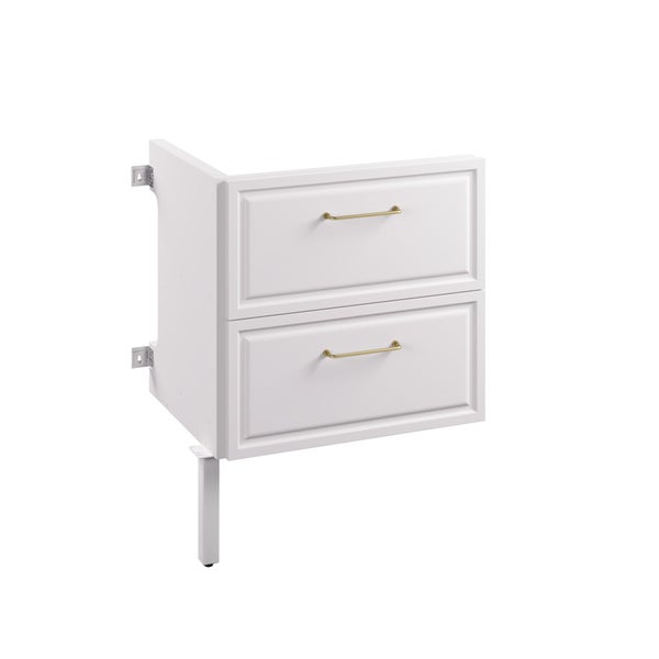 Rallonge pour meuble sous-vasque 2t l.60 x H.82.2 x P.48.1 cm blanc Charm