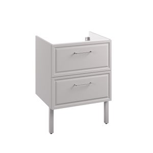 Meuble sous-vasque 2t l.60 x H.57 x P.48.1 cm gris Charm