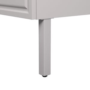 Meuble sous-vasque 2t l.60 x H.57 x P.48.1 cm gris Charm