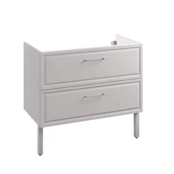 Meuble sous-vasque 2t l.90 x H.57 x P.48.1 cm gris Charm