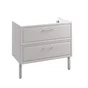 Meuble sous-vasque 2t l.90 x H.57 x P.48.1 cm gris Charm