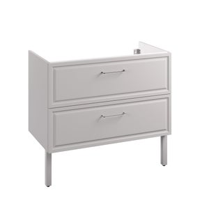 Meuble sous-vasque 2t l.90 x H.57 x P.48.1 cm gris Charm