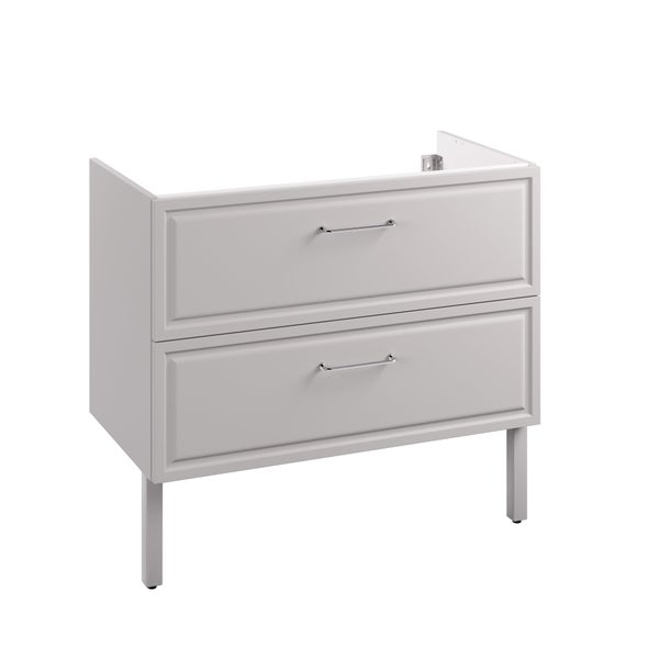 Meuble sous-vasque 2t l.90 x H.57 x P.48.1 cm gris Charm